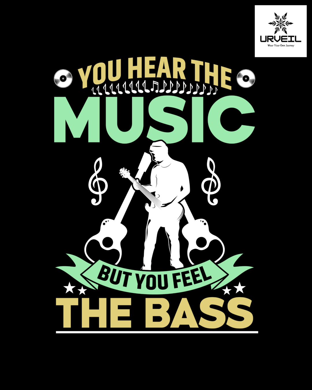 You Hear The Music Graphic Printed Regular Fit T-Shirt
