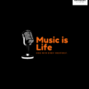 Music Is Life Graphic Printed Hoodie