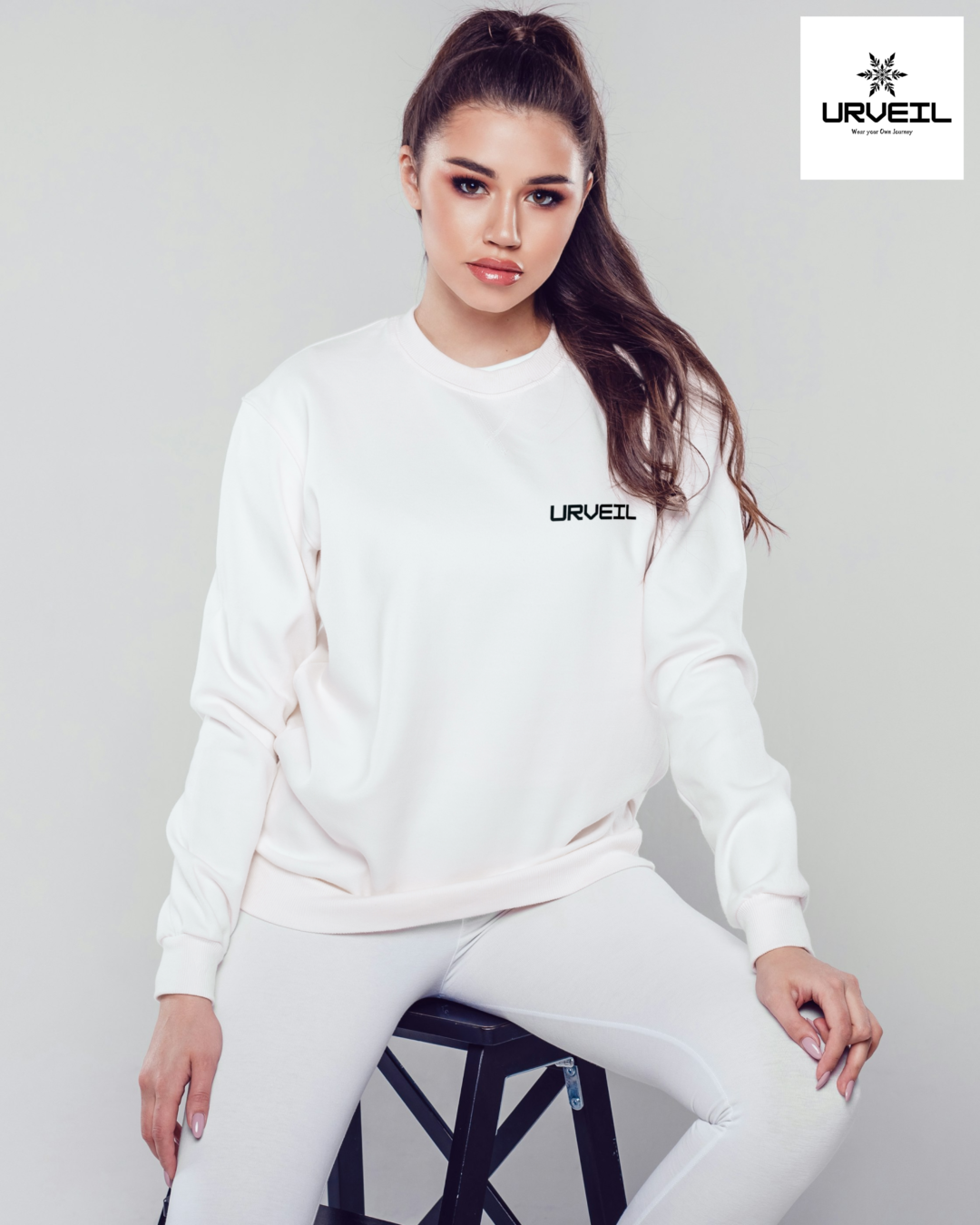 Women Rise Above the Storm Sweatshirt white