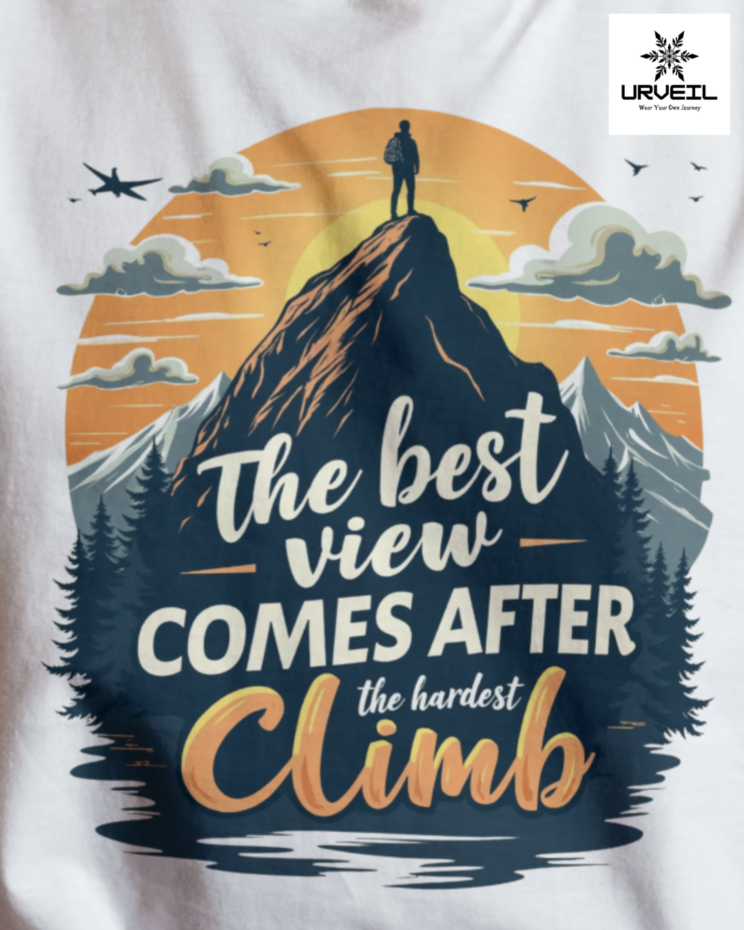 The Best View Graphic Printed Regular Fit T-Shirt