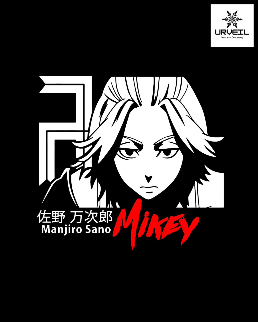 Manjiro Sano MIKEY Graphic Printed Regular Fit T-Shirt