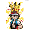 Pokémon Ash Graphic Printed Regular Fit T-Shirt