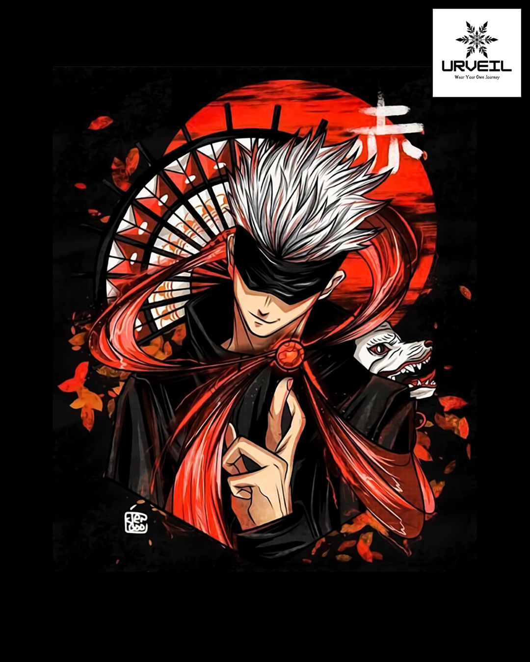 Satoru Gojo Jujutsu Kaisen Graphic Printed Regular Fit T-Shirt