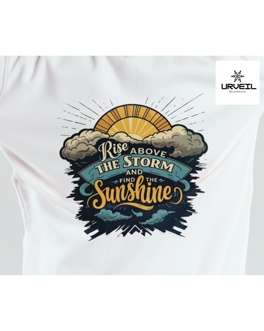 Women Rise Above the Storm Sweatshirt white