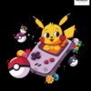 Mini Pikachu Pokémon Graphic Printed Sweatshirt